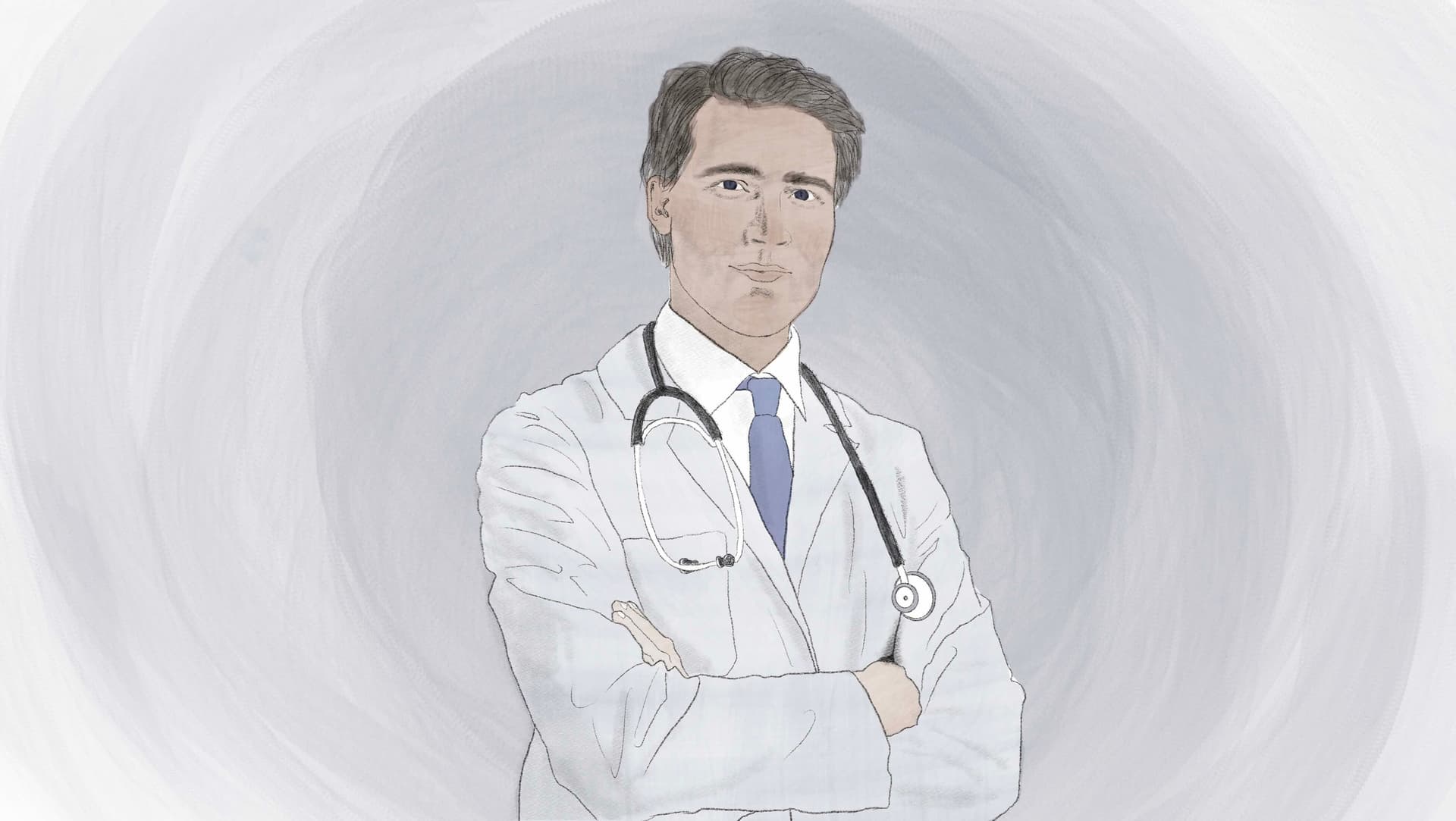 Die Basisweiterbildung ist der Startpunkt für Ärzte und Ärztinnen, die eine Facharztausbildung in der Inneren Medizin oder einer der Subdisziplinen anstreben. Sie zielt darauf ab, umfassende Grundkenntnisse und Fertigkeiten zu vermitteln. Die Illustration zeigt einen Internisten.