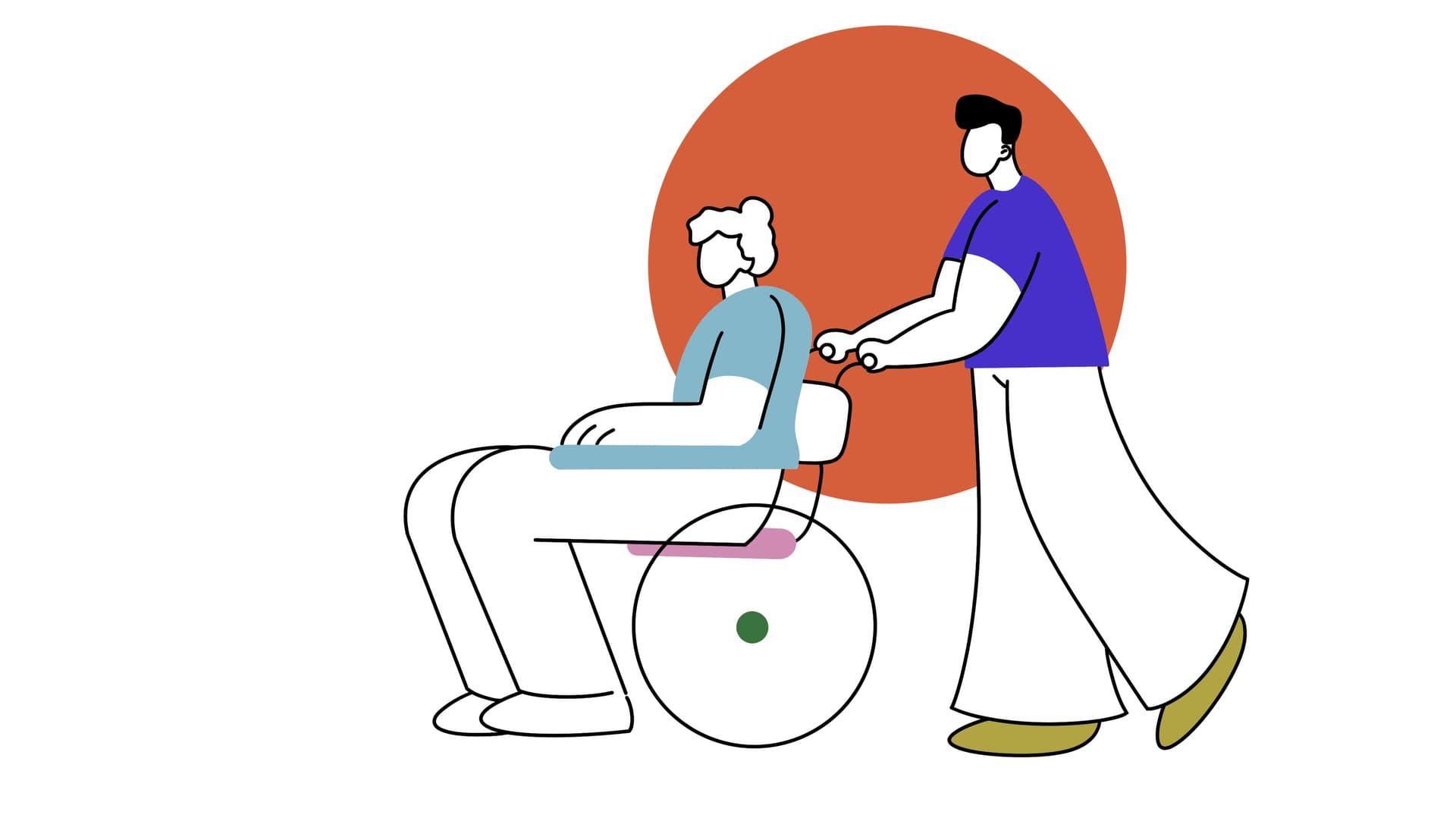 Gesundheits- und Krankenpflegehelfer/-innen werden immer wichtiger, da sie Pflegefachkräfte entlasten und unterstützen. Das Bild zeigt eine Krankenpflegehelferin die einen Patienten zur Untersuchung bringt.