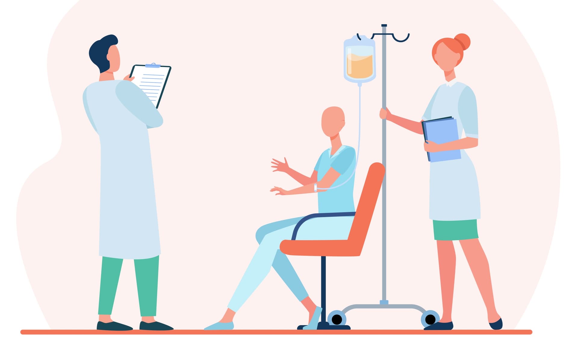Hämatologie und Onkologie: Gute Karrierechancen, steigende Gehälter, viele offene Stellen in Kliniken und anstehender Generationswechsel in Praxen. Das Bild illustriert eine Chemotherapie.