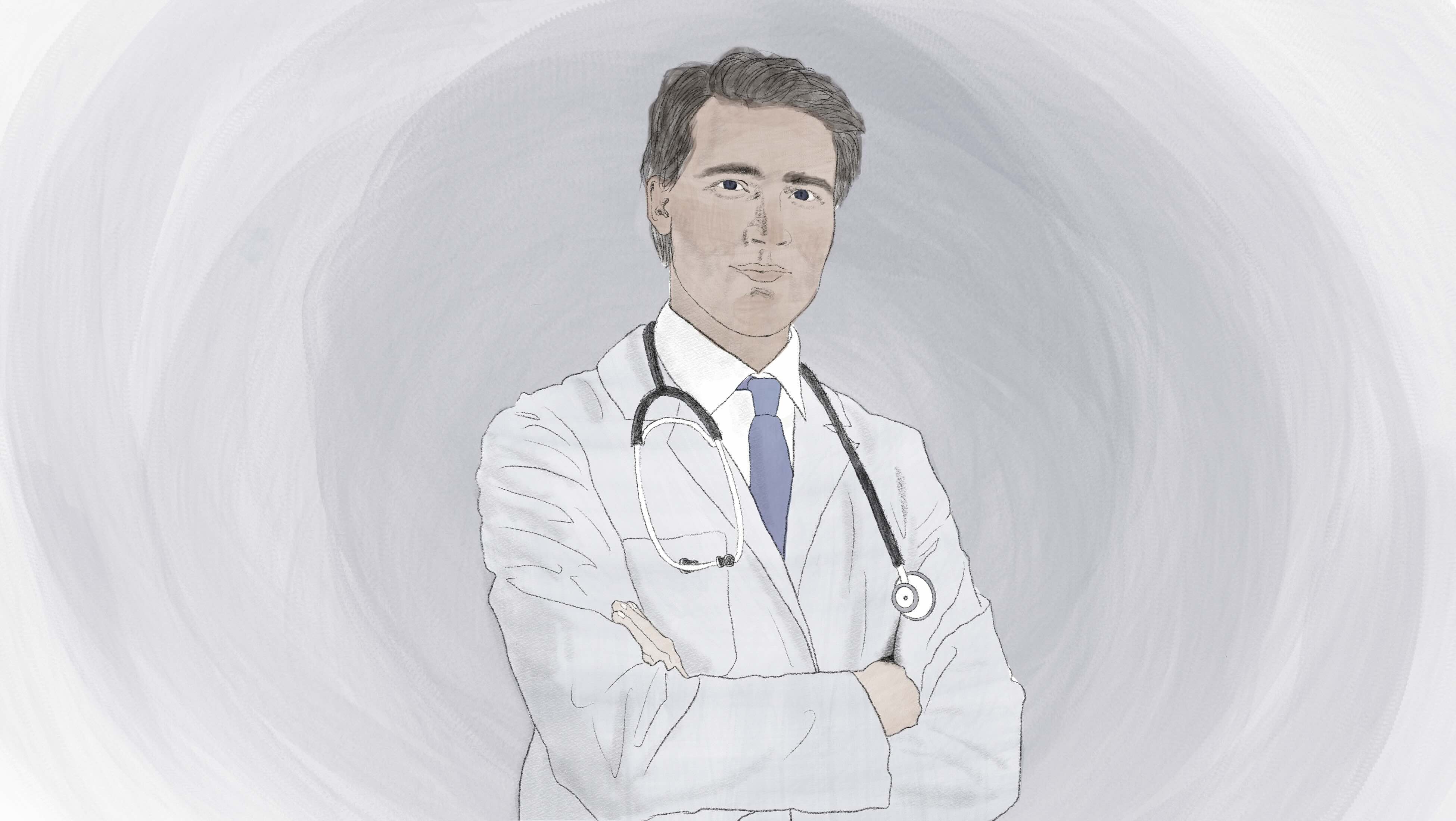 Die Basisweiterbildung ist der Startpunkt für Ärzte und Ärztinnen, die eine Facharztausbildung in der Inneren Medizin oder einer der Subdisziplinen anstreben. Sie zielt darauf ab, umfassende Grundkenntnisse und Fertigkeiten zu vermitteln. Die Illustration zeigt einen Internisten.