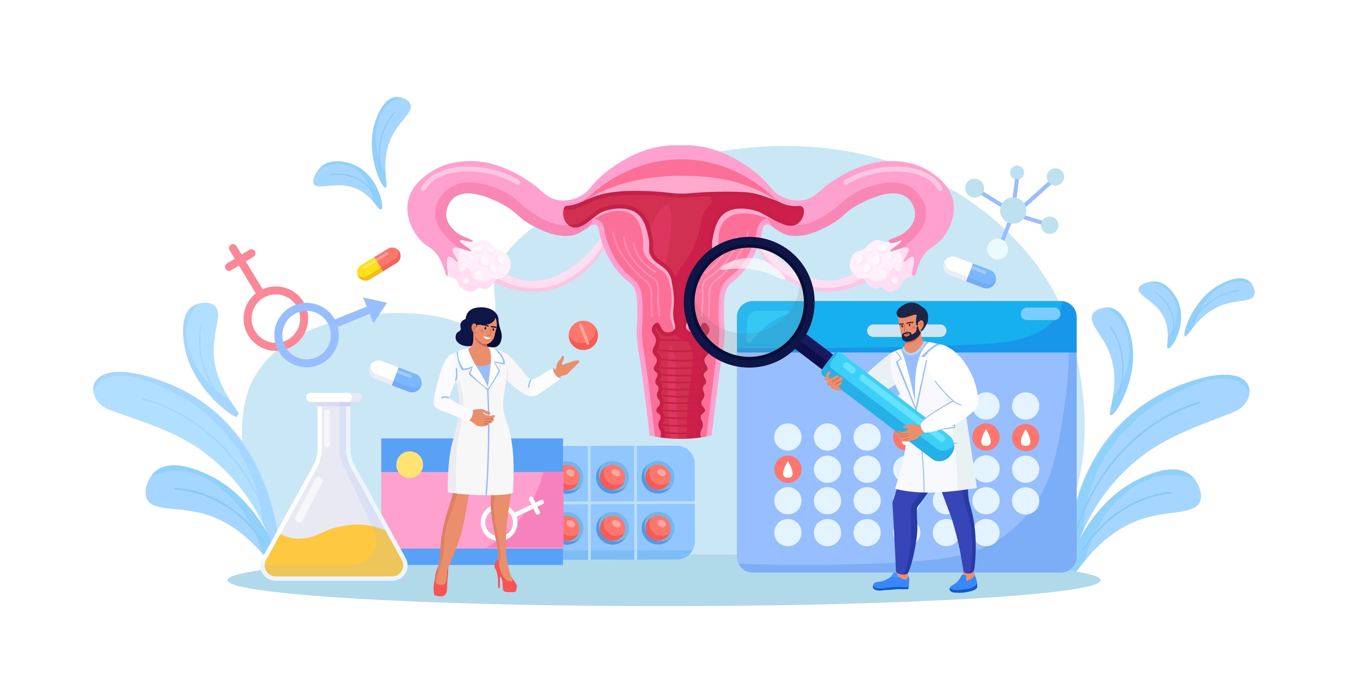 Was verdienen Frauenärzte und -ärztinnen? Illustration zu Frauenarzt: Diagnose, Therapie und Behandlungen.