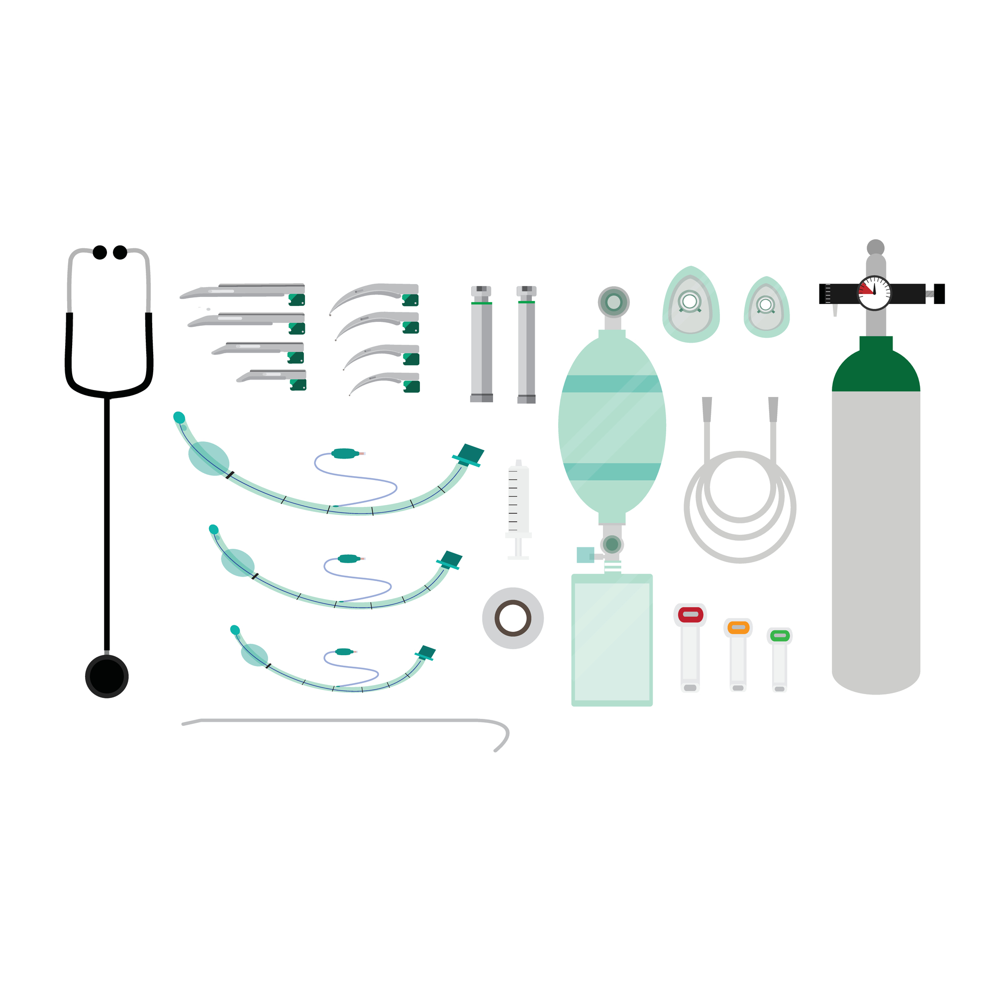 Das Bild zeigt die Werkzeuge die Anästhesisten nutzen.