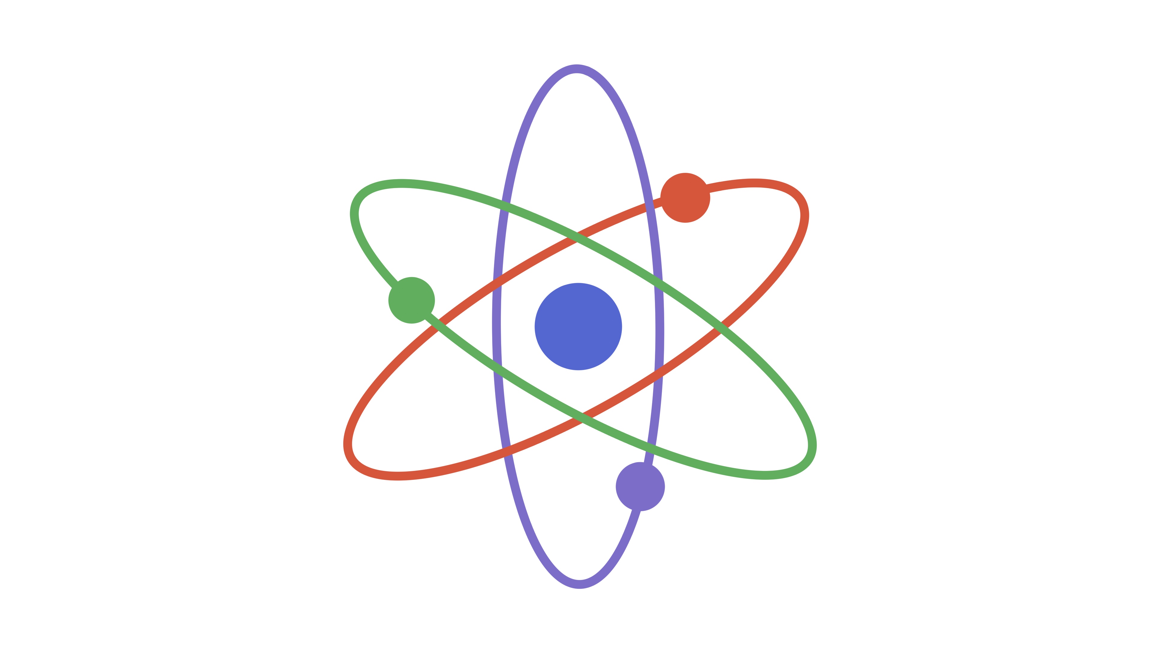 Die Illustration zeigt das Atom-Zeichen.
